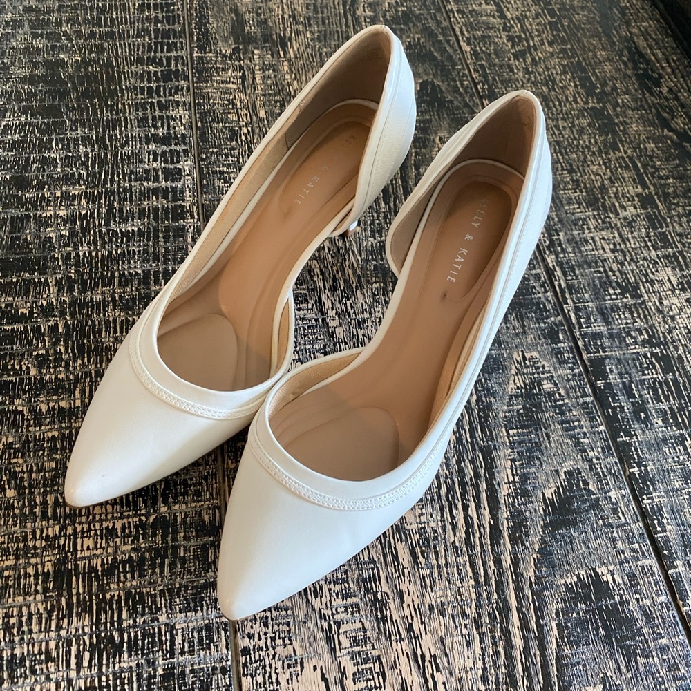 D'orsay Kitten Heel Stiletto Pumps